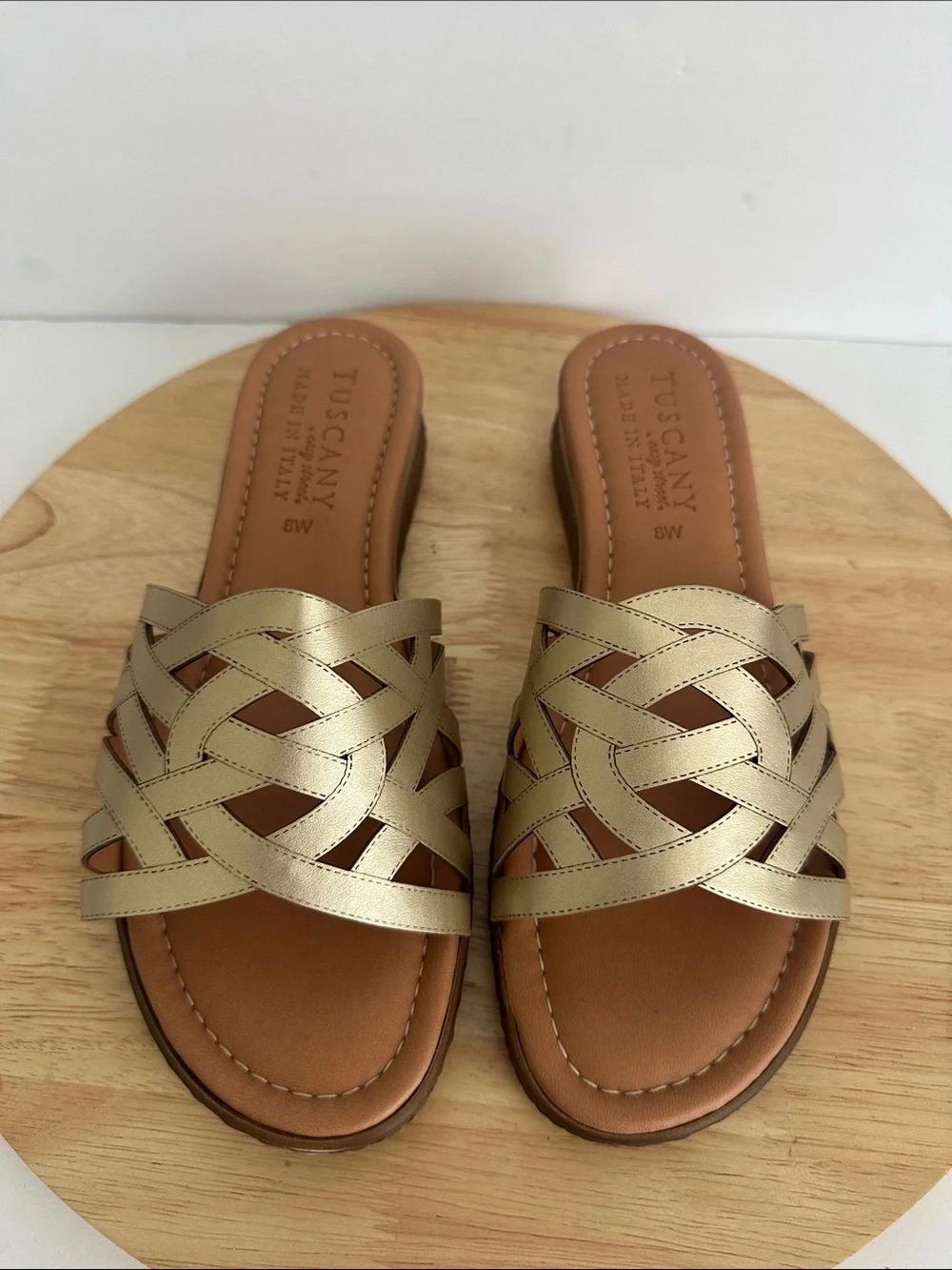 Easy Street Womens Edda Wedge Sandals